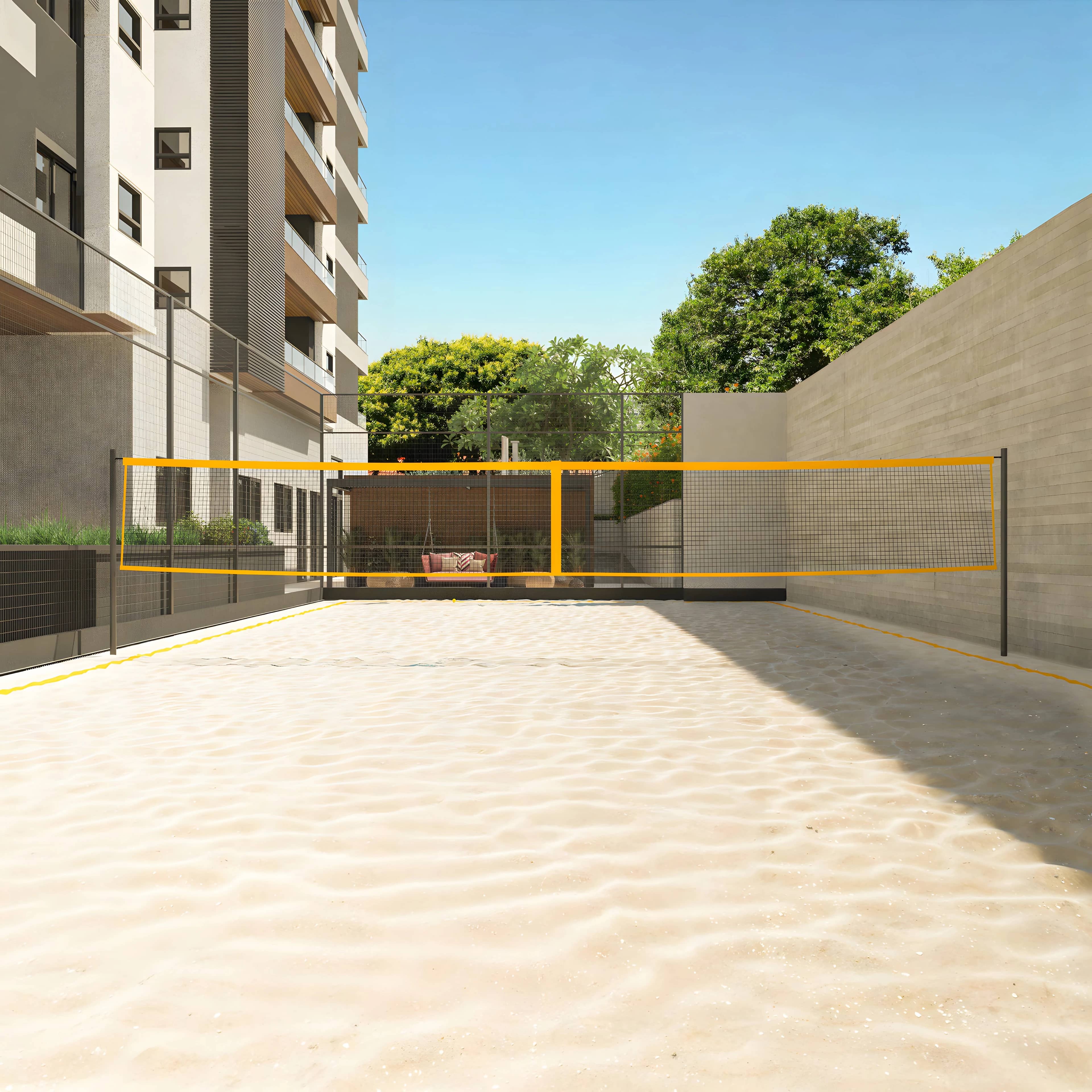 Quadra de areia para beach tennis do Speciale